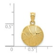 thumbnail image 4 of FB Jewels 14K Yellow Gold Satin & Polished Basketball Pendant, 4 of 4