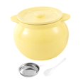 thumbnail image 1 of Recipiente de cerámica con colador, organizador, condimento, bote de cocina, aceite para freír 800 ml Amarillo, 1 of 9