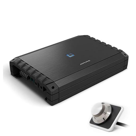 Alpine S2-A55V S-Series Class-D 5-Channel Amplifier & Alpine RUX-H01 Remote Bass Knob Bundle