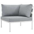 thumbnail image 6 of Modern Contemporary Urban Design Outdoor Patio Balcony Seven PCS Sectional Sofa Set, Grey White Gray, Rattan, 6 of 8