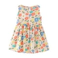 thumbnail image 1 of Vestido Para Niñas Ropa Para Bebés Ropa De Verano Para Niños Pequeños Vestido Sin Mangas Estampado Gráfico Ropa Para Niños Multicolor Odeerbi LM103-2157, 1 of 4