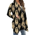 thumbnail image 7 of Wensltd Women Halloween Long Sleeve Open Front Cardigan Pattern Pumpkin Lightweight Coat, 7 of 7