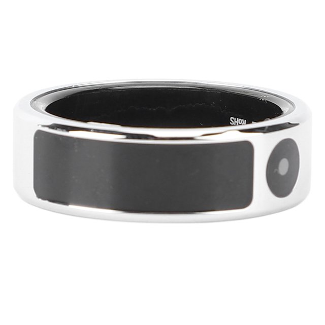 Ring Color Screen Smart Ring Touch Control IP68 Stainless Steel Smart Fitness Ring for Cycling Running Swimming