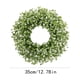 thumbnail image 2 of Corona de plantas de simulación, arreglo floral artificial, adorno para colgar en la pared, decoración para puerta, 2 of 2