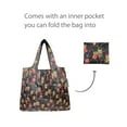 thumbnail image 4 of Wrapables Foldable Tote Nylon Reusable Grocery Bag (Set of 2), Owls, 4 of 5