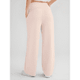 thumbnail image 3 of Women's High Waist Wide Leg Tie-Waist Casual Sweatpants, 3 of 5