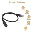 thumbnail image 3 of 2pc 3.5mm Stereo Audio Headset To Cisco Jack Female To Male Rj9 Plug Adapter Converter Cable Cord, 3 of 4