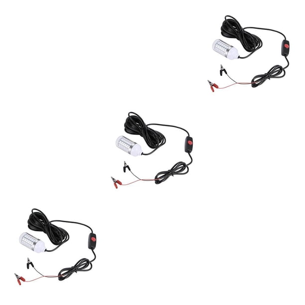 Eigraketly IP68 Waterproof 12V Led Underwater Fishing Attract Lamps Squid Prawns Light Type1 NO1