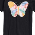 thumbnail image 3 of Instant Message - Patchwork Butterfly Short Sleeve Graphic T-Shirt, 3 of 6