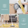 thumbnail image 6 of Yellow Ethnic Floral Pattern Kitchen Rugs Sets Of 3,Kitchen Runner Rugs Non Skid Washable,Decorative Kitchen Floor Mats for Kitchen,Sink,Laundry,17"x30"+ 17"x47" + 17"x59", 6 of 6