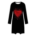 thumbnail image 3 of TaTaai Women's Valentine's Day Plus Size Printed Loungewear Set, Long Sleeve Top and Pants, Casual Sleepwear Two Piece Gift, 3 of 4