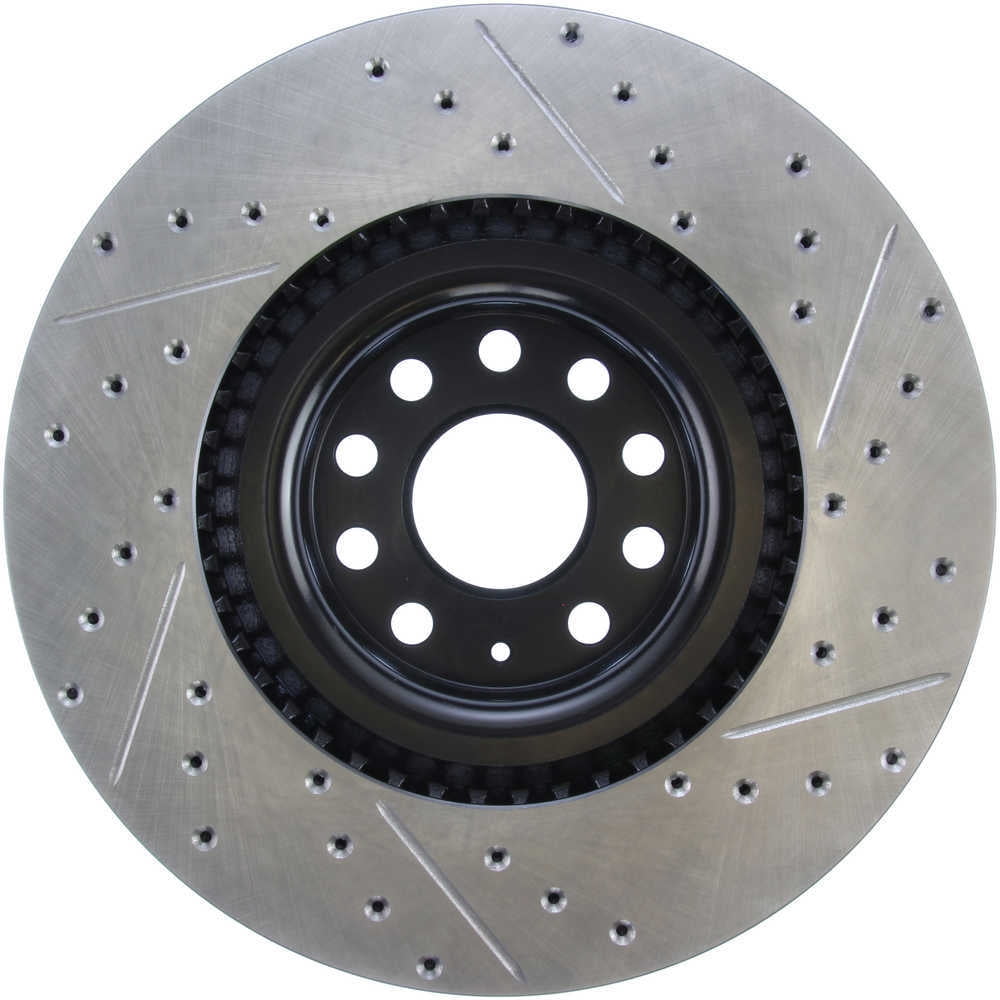 StopTech 09 VW Passat CC / 06-09 Passat Slotted & Drilled Right Front Rotor Fits select: 2008 VOLKSWAGEN R32, 2006-2008 VOLKSWAGEN PASSAT