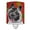 Red, variant on Akita Red Snowflakes Holiday Christmas Ceramic Night Light