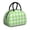 Green and White, variant on Red and Black Checkered Pattern Insulated Lunch Bag,Leakproof Large Capacity Lunch Box for Work,Picnic or Travel,11.4 X 6.7 X 8.3 Inches