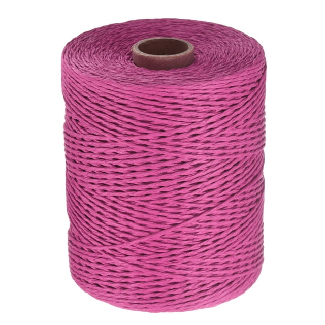 Uxcell 328 Yards Raffia Ribbon, 2mm Raffia Twine Wrapping Ribbon Paper String Craft Wire for Gift Wrapping DIY Projects Flower Bouquet Making Decoration, Rose Red