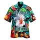 thumbnail image 3 of Camisa de pollo divertida con estampado 3D para hombre, camisa de manga corta con solapa, cómoda, informal, para fiesta en la playa, ropa de calle, camisas de talla grande para hombre, 3 of 5