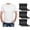 Black, variant on 24 Piece Bulk Case Mens/Womens T-Shirt and Crew Sock Set, Travel, Charity Supply
