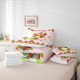 thumbnail image 6 of Manfei Cute Cartoon Frog 7pcs Bedding Comforter Set,Rustic Fungus Mushroom Queen Bedding Sets,Brown Maples Red Berry Queen Sheet Sets For Kids,Ultra Soft Home Decor, 6 of 8