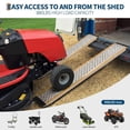thumbnail image 2 of QinaQin Aluminum Shed Ramps 2 Pack, 5 Ft Lightweight Loading Ramps with 880 Lb Capacity for Mowers, ATVs and Trailers, 2 of 6