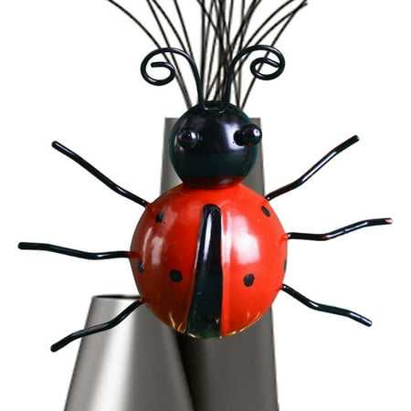 

Yungwalm Metal Ladybug Decoration Iron Art Ladybugs Wall Fence Hang Ornament Decorative Metal Insect Pendant Fence Tree Pendants Decorations for Outdoor Path Lawn Patio Backyard delightful