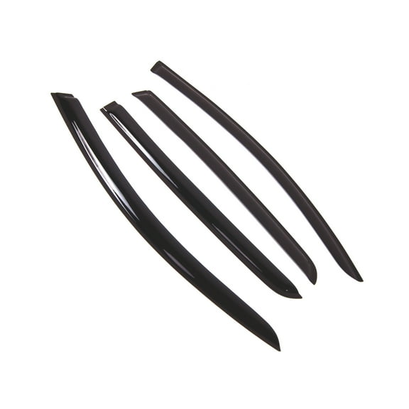 Tuningpros WD2-749 Outside Mount Window Visor Deflector Rain Guard Dark Smoke 4 Pcs Set For 2009-2013 Volkswagen Golf
