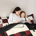 thumbnail image 5 of Feelyou Rustic Hunting Deer Bedding Comforter Set, Farmhouse Boating Lover Twin Comforter Sets, Western Lodge Cabin Reversible Bedding Set, Microfiber Bedroom Decor, 2pcs, 5 of 8