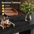 thumbnail image 3 of Tribesigns 70.9" Extra Long Bar Table, Industrial Counter Height Table with Metal Footrest for Kitchen Dining Room, Pub, 3 of 7