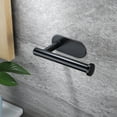 thumbnail image 6 of YIGII Adhesive Toilet Paper Holder - Self Adhesive Black Toilet Paper Roll Holder Wall Mount for Bathroom and Kitchen, SUS-304 Stainless Steel, 6 of 7