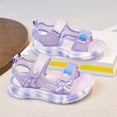 thumbnail image 6 of Weebloom Little Girls Sandals Versatile With Adjustable Strap Sole Lightweight Beach Footwear Comfort Hook & Loop Summer Shoes Beach Walking Sandals, 6 of 8