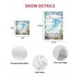 thumbnail image 7 of Jellyfish Coastal Kitchen Dish Towels for Drying Dishes Set of 2, Summer Nautical Starfish Coral Grey Wooden Waffle Weave Microfiber Hand Tea Bathroom Towels Quick Dry & Absorbent Towel 15.7x23.6, 7 of 7