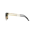 thumbnail image 2 of RAY-BAN RB4416 NEW CLUBMASTER Square-Round Shape Sunglasses Polished Black On Gold Frame | Green Lens 51mm, 2 of 6