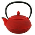 thumbnail image 4 of Creative Home Kyusu 30 oz. Cast Iron Tea Pot with Removable Stainless Steel Infuser Basket, Red, 4 of 4