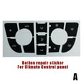 thumbnail image 3 of Matte Black Radio Button Repair Stickers for Car Dashboard Climate Control and CD MP3 Panels, 3 of 7