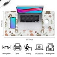 thumbnail image 5 of Long Mouse Pads for Desk,White Forest Fairy Pattern Desk Mats on Top Of Desks, Desk Mouse Pad Extra Large with 3mm Non-Slip Base and Stitched Edge for Gaming,Office,Work,Home 31.5"x15.7", 5 of 6