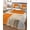 Orange, variant on Sage Green Ombre Full Size Down Alternative Comforter, Lightweight Comforter Quilt Bedding Set with Pillow Shams Retro Abstract Mottled Geometric All Seasons Bed Comforter Duvet Insert 78"x90"