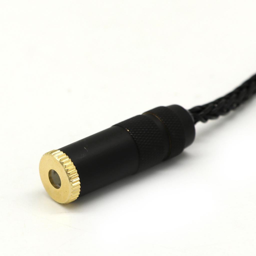 4.4mm Balanced Male to 6.35mm Balanced Female Audio Adapter Cable 6.35mm TRS Stereo Audio Cable,Black