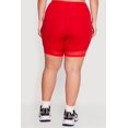 thumbnail image 4 of Women's Plus Size High Waisted Mesh Insert Bike Shorts, 4 of 4