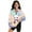 Panda Rainbow, variant on COEQINE Girls Quarter Zip Sweatshirt Pullover, Loose Fit Long Sleeve Fall Tops with Collar, Soft Polyester Fashion Top for Ages 5-6 Machine Washable, Panda Rainbow