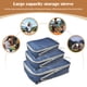 thumbnail image 4 of Bolsa De Almacenamiento De Viaje Organizador de viaje de 3 piezas Esenciales de viaje de gran capacidad (Azul marino mate), 4 of 5