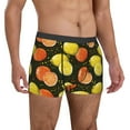 thumbnail image 4 of Cauagu Orange Lemon Print Boxer Briefs for Men,Comfortable Breathable Men's Underwear Moisture Wicking Underpants -Large, 4 of 8