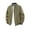 Army Green 1, variant on Men Classic Ribbed Collar Zip Up Jacket, Water Resistant Lightweight Casual Windproof Outerwear Coat