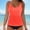 Watermelon Red, variant on YHAJDS Women's Swimwear Bikini Set Round Neck Solid Color Top And Bottom With Padding