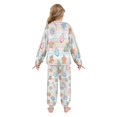thumbnail image 3 of Fluffy Pajamas Set Fuzzy Winter Warm Pj Sets Pullover Tops and Long Pants Pastel Christmas-themed X-Small, 3 of 8