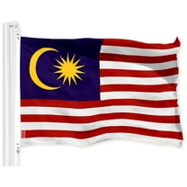 G128 Malaysia Malaysian Flag | 3x5 Ft | Printed 150D Polyester - Indoor/Outdoor, Vibrant Colors, Brass Grommets, Quality Polyester, Much Thicker More Durable Than 100D 75D Polyester