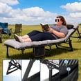 thumbnail image 4 of Camping Cots for Adults, Camping Bed with Thick Removable Mattress, Folding Cot Easy Setup & Space-Saving, 400LBS Heavy Duty for Camping, Travel, Office, Guest, 190cm74.8, 4 of 7