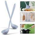 thumbnail image 4 of Shisuyan Silicone Cooking Ladle Long Handle Large Spoon Flatware Soup Spoon for Kitchen, 4 of 9
