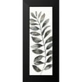 thumbnail image 2 of Nan 11x24 Black Modern Framed Museum Art Print Titled - Natural Leaf II, 2 of 5