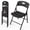 Black, variant on WASUHE 2 Pack Resin Folding Chair with Reinforced Metal Frame, Stackable for Indoor, Outdoor, Wedding, Party, Restaurant, White Premium