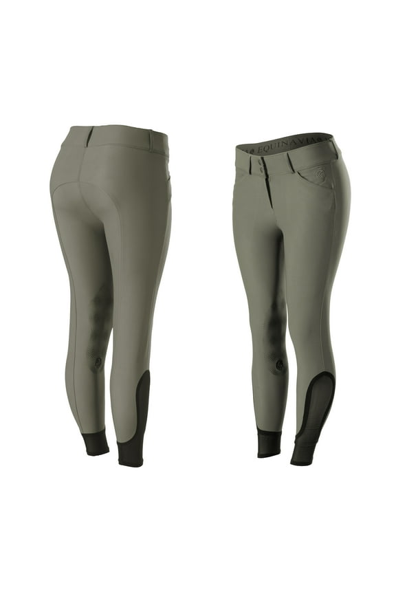 Equinavia Maud Womens Mid Rise Silicone Knee Patch Breeches