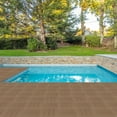 thumbnail image 5 of IVV Interlocking Patio Deck Tiles 27 Pack, 11.4"x11.4" Waterproof Plastic Floor Tiles for Indoor/Outdoor Use – Non-Slip, Weather-Resistant, Quick Install for Balcony, Porch, Poolside – Light Coffee, 5 of 6